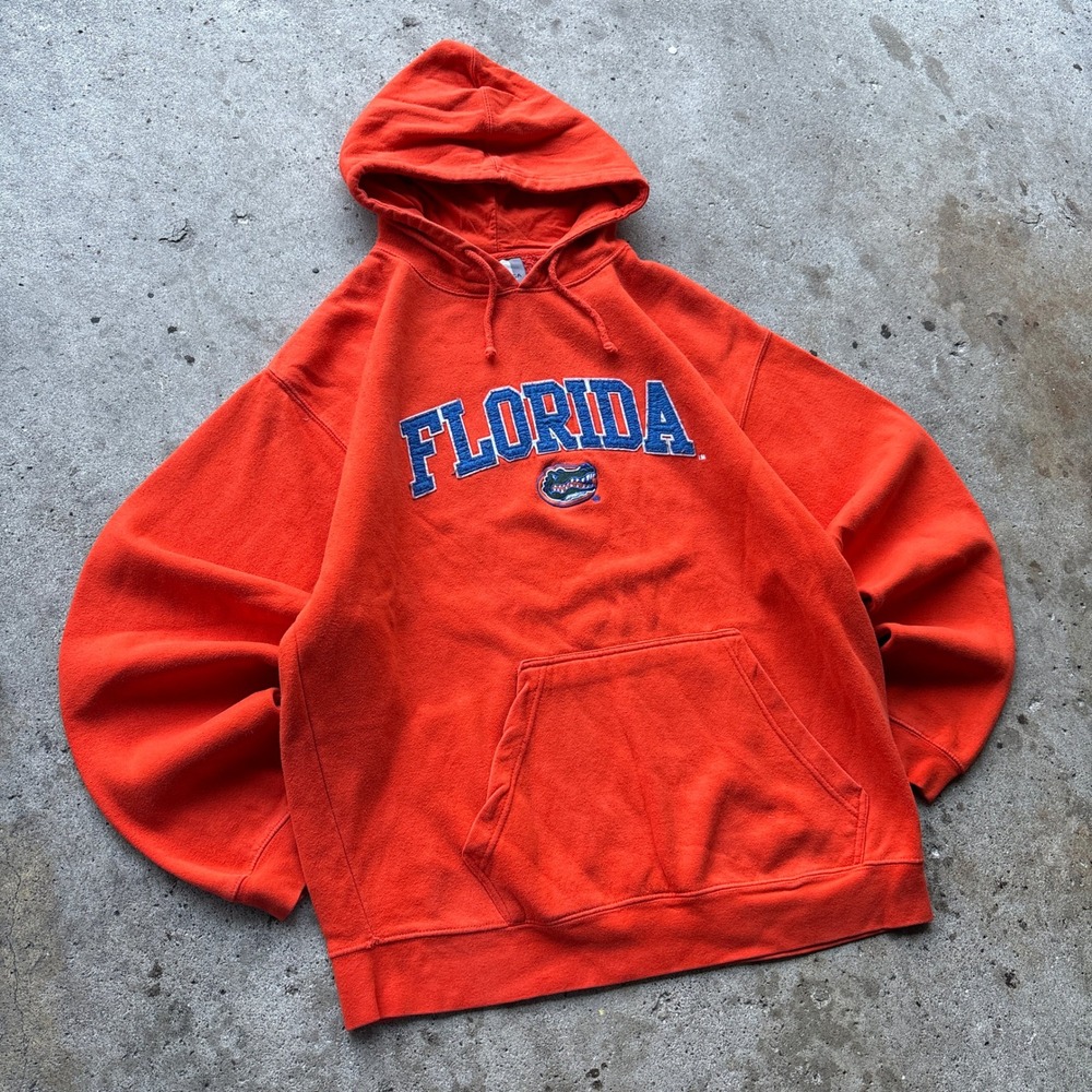 J. America Florida Gators Hoodie Mens XL Orange NCAA College Sweatshirt